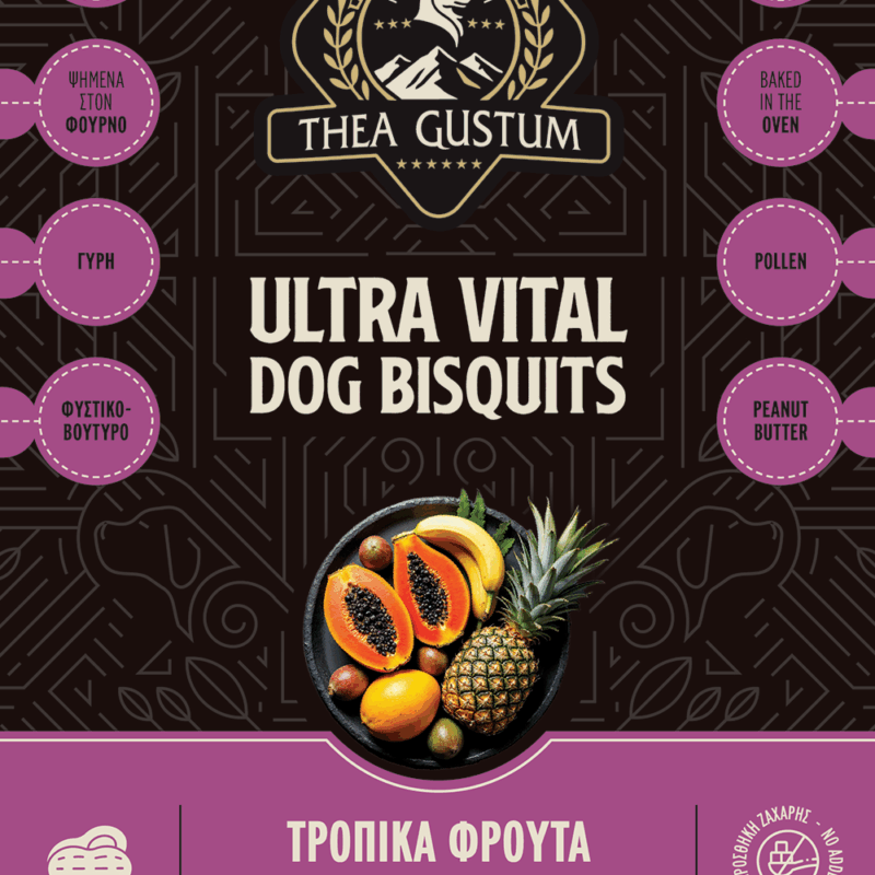 Alternative view of Μπισκότα σκύλου Thea Gustum Bisquit Tropical Fruits