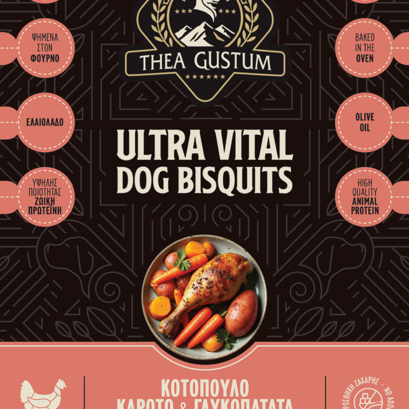 Alternative view of Μπισκότα Σκύλου Thea Gustum Bisquit Chicken Carrot Sweet Potato